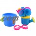 9 Pieces Kids Children Plastic Beach Sand Toys Set Shower Head/Hand-held Bucket/Shovels Tool/Sunglasses for Kids Playing Toys - Random Delivery   